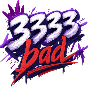 3333 bad নীল বেগুনি লোগো
